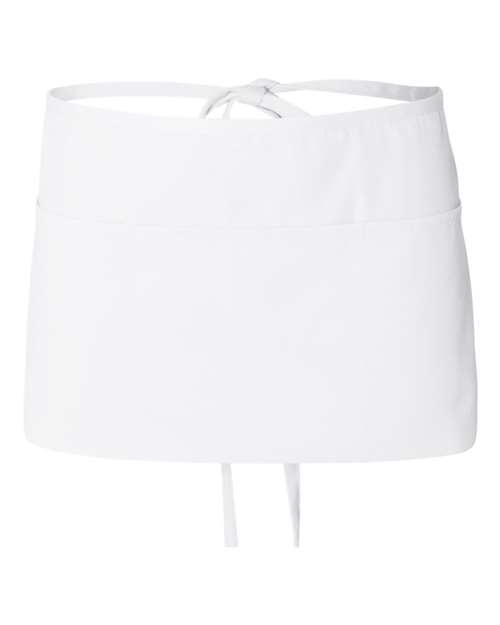 Waist Apron with Pockets - White / One Size