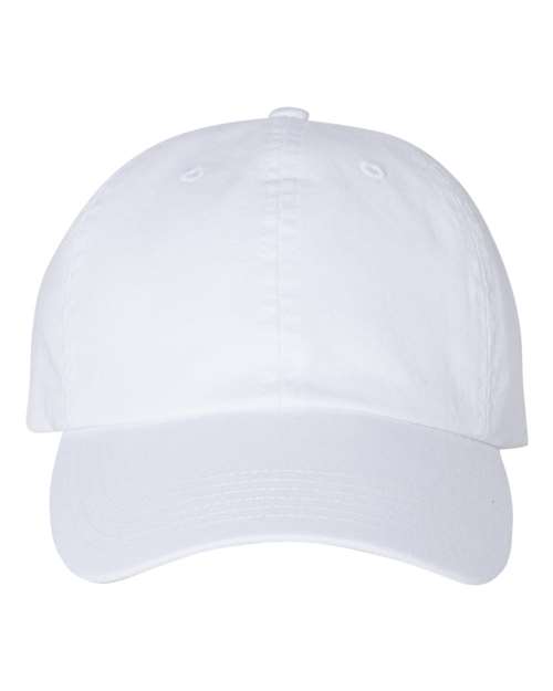 Washed - Twill Dad Hat - White / Adjustable