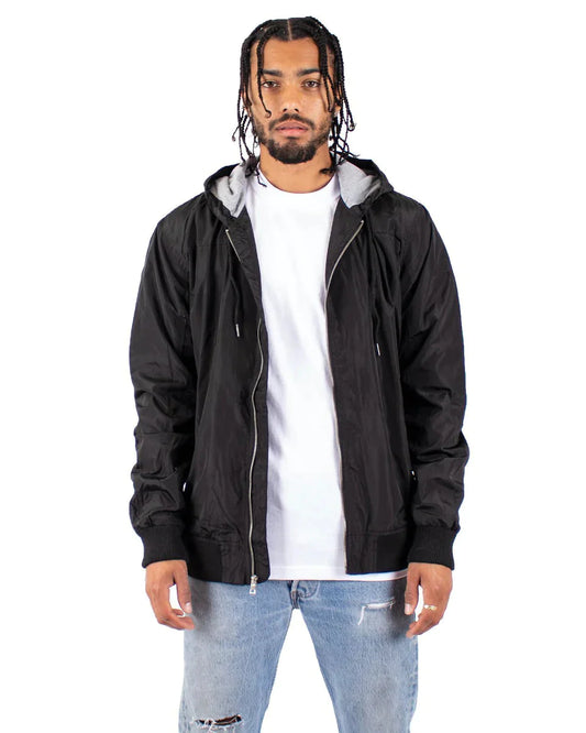 Windbreaker Jacket Black jacket Shaka Wear