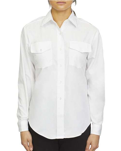 Women’s Aviation Long Sleeve Shirt - White / M