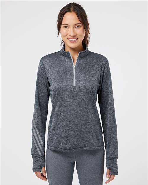 Women’s Brushed Terry Heathered Quarter - Zip Pullover