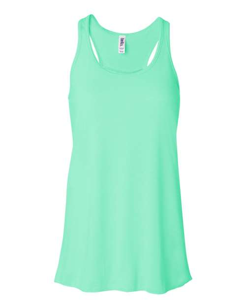 Women's Flowy Racerback Tank Mint BELLA + CANVAS T-Shirts