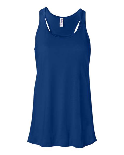 Women's Flowy Racerback Tank True Royal BELLA + CANVAS T-Shirts