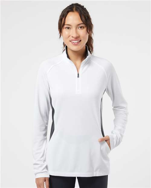 Women’s Lightweight Quarter - Zip Pullover - White/