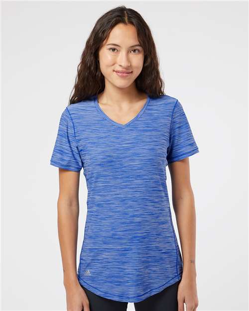 Women’s Mèlange Tech V - Neck T - Shirt - Collegiate