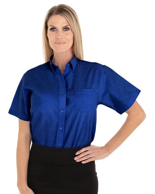 Women's Oxford Short Sleeve Shirt Van Heusen Wovens