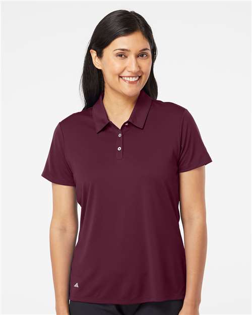 Women's Performance Polo Maroon Adidas Sport Shirts