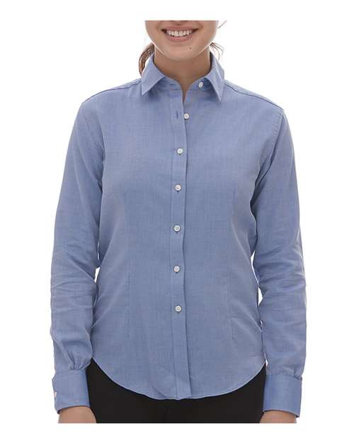 Women's Performance Twill Shirt Blue Ocean Van Heusen Wovens - Fall