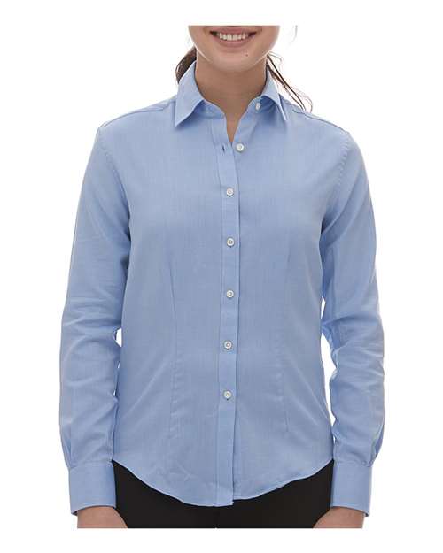 Women's Performance Twill Shirt Blue Van Heusen Wovens - Fall