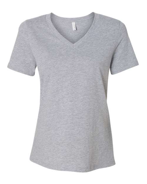 Women's Relaxed Heather CVC V-Neck Tee Athletic Heather BELLA + CANVAS T-Shirts