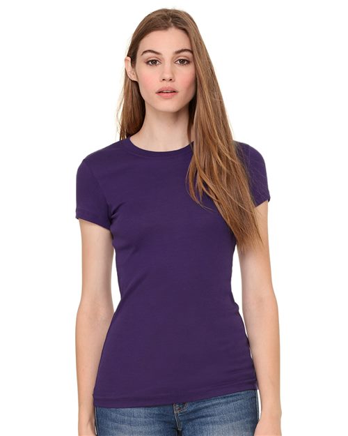 Women's Sheer Mini Rib Tee BELLA + CANVAS T-Shirts