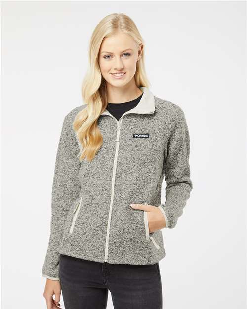 Women's Sweater Weather™ Fleece Full-Zip Chalk Heather Columbia Fleece