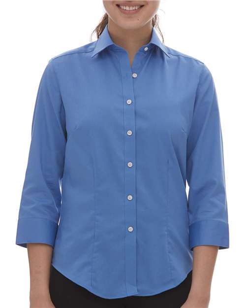 Women’s Three - Quarter Sleeve Baby Twill Dress Shirt