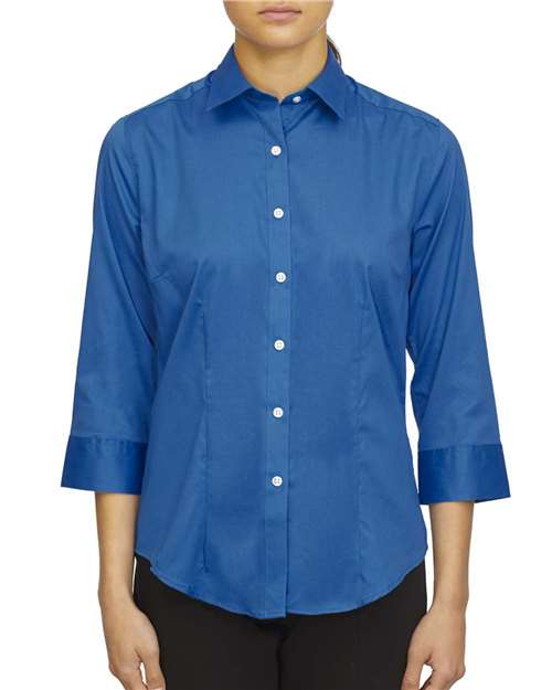 Women’s Three - Quarter Sleeve Twill Shirt - Ultra Blue / XS