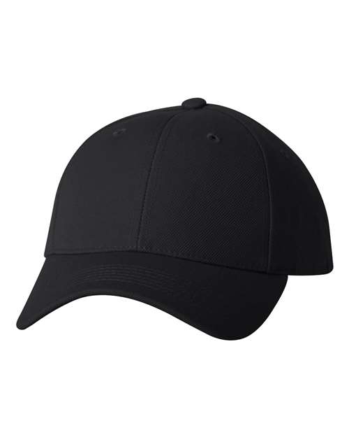 Wool Blend Cap Black Adjustable Headwear Sportsman