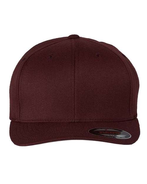 Wool-Blend Cap Maroon Flexfit Headwear