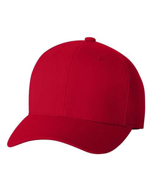 Wool-Blend Cap Red Flexfit Headwear