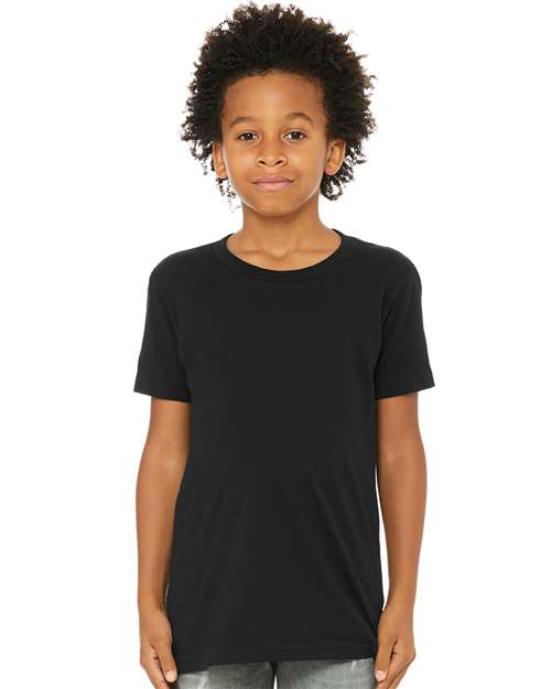 Youth Jersey Tee Black BELLA + CANVAS T-Shirts