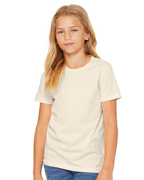 Youth Jersey Tee Natural BELLA + CANVAS T-Shirts